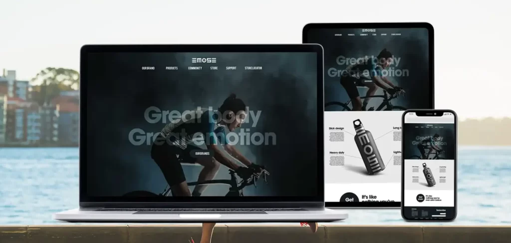 An image of Emose website design by Mr Ari